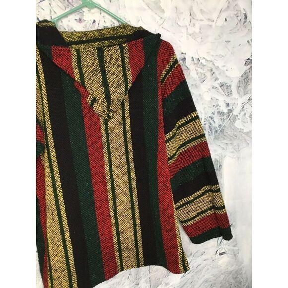 Artesanias Cuamatzi Women’s Medium Rug Baja Hoodie Boho Mexican Art Top - Picture 7 of 12